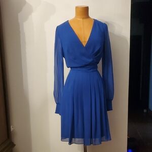 Jessica Simpson Royal Blue Long Sleeve Dress